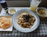 ネギとキノコの和風パスタ♪作り方6写真