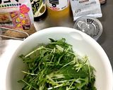 超簡単なツナと水菜、チョレギ風サラダ♪作り方1写真