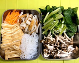 小松菜とお揚げの煮物作り方1写真