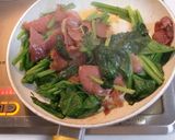 生ハムとほうれん草のソテー作り方5写真