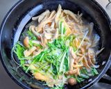 ツナと水菜のつゆボナーラ作り方6写真