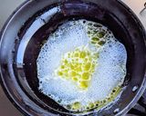 ツナと水菜のつゆボナーラ作り方4写真