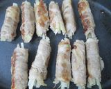 セロリソースでいただく豚肉のセロリ巻き作り方4写真