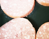 厚切りハムの玉ねぎしょうが風味ソースかけ作り方1写真
