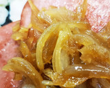 厚切りハムの玉ねぎしょうが風味ソースかけ作り方5写真
