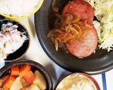 厚切りハムの玉ねぎしょうが風味ソースかけ作り方6写真