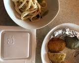 納豆とさつま揚げの焼うどん作り方1写真