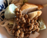 納豆とさつま揚げの焼うどん作り方2写真