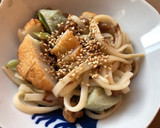 納豆とさつま揚げの焼うどん作り方3写真