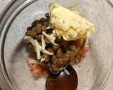 納豆と鮭フレークのトースト作り方2写真
