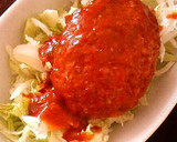 とろとろ卵の煮込みハンバーグ丼作り方6写真