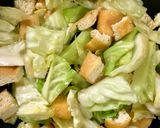 胡麻油風味*キャベツと油揚げの味噌汁作り方3写真