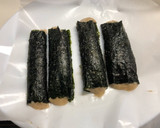 簡単自然薯の磯辺揚げ　海苔巻き　磯辺チン作り方13写真