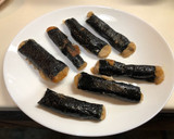 簡単自然薯の磯辺揚げ　海苔巻き　磯辺チン作り方15写真