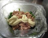 電子レンジでコマツナのツナマヨ作り方7写真