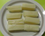 お餅とベーコンのロールレタス♬作り方1写真