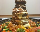 クリスマスに捧げる肉のツリー作り方32写真