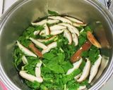 糖尿食大根葉としいたけの味噌汁作り方3写真