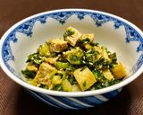 セロリの葉と油揚げの炒め物で一品♪節約作り方4写真