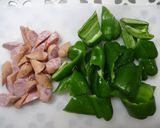 ピーマンとウインナーのケチャップ炒め作り方1写真