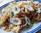 ちくわ＆ねぎの焼きうどん♪作り方2写真
