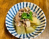 残り物の煮物をお弁当用リメイク!焼き大根作り方1写真