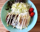 簡単！チルドバーグでロコモコ丼作り方4写真