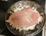 鳥胸肉とキノコ蒸し作り方1写真