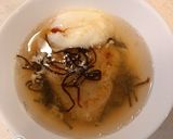 焼きおにぎりと温玉の、出汁茶漬け！作り方3写真