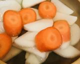 根菜と白菜の野菜うどんなべ作り方1写真