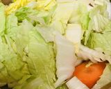 根菜と白菜の野菜うどんなべ作り方2写真
