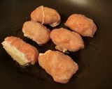 チーズ入り里芋の豚肉包み焼き作り方5写真