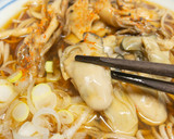 牡蠣と舞茸の蕎麦作り方7写真
