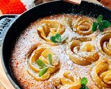 ストウブ(12)deアップルローズケーキ作り方10写真