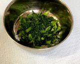 かぼちゃと春菊のサラダ 作り方1写真