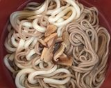 簡単　お蕎麦屋さんのカレーうどん、蕎麦作り方4写真