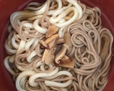 簡単　お蕎麦屋さんのカレーうどん、蕎麦作り方4写真