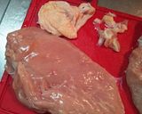 ☆しっとり！鶏ハムともやしの塩レモンだれ作り方1写真