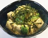 アボカド豆腐のゴマポンマスタード和え作り方4写真