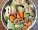 5種類の野菜とがんもどきの炊き込み作り方5写真