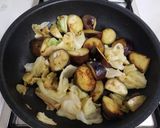 豚こま肉と茄子とキャベツの生姜焼き作り方4写真