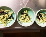 全てレンジなすさつま芋で青椒肉絲風作り方4写真