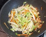 塩サバと白菜の焼うどん作り方4写真