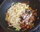 塩サバと白菜の焼うどん作り方5写真