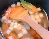 大根と枝豆のコンソメスープ作り方5写真