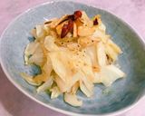 キャベツだけのペペロンチーノ風炒め作り方8写真
