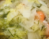※お鍋の〆●がっちり二玉のうどん鍋作り方1写真