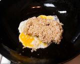 鮭の中骨缶とケールの玄米チャーハン作り方4写真
