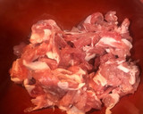 簡単☆豚小間とはんぺんのふわふわ焼き作り方1写真
