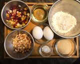 ドライフルーツとナッツのケーキ作り方1写真